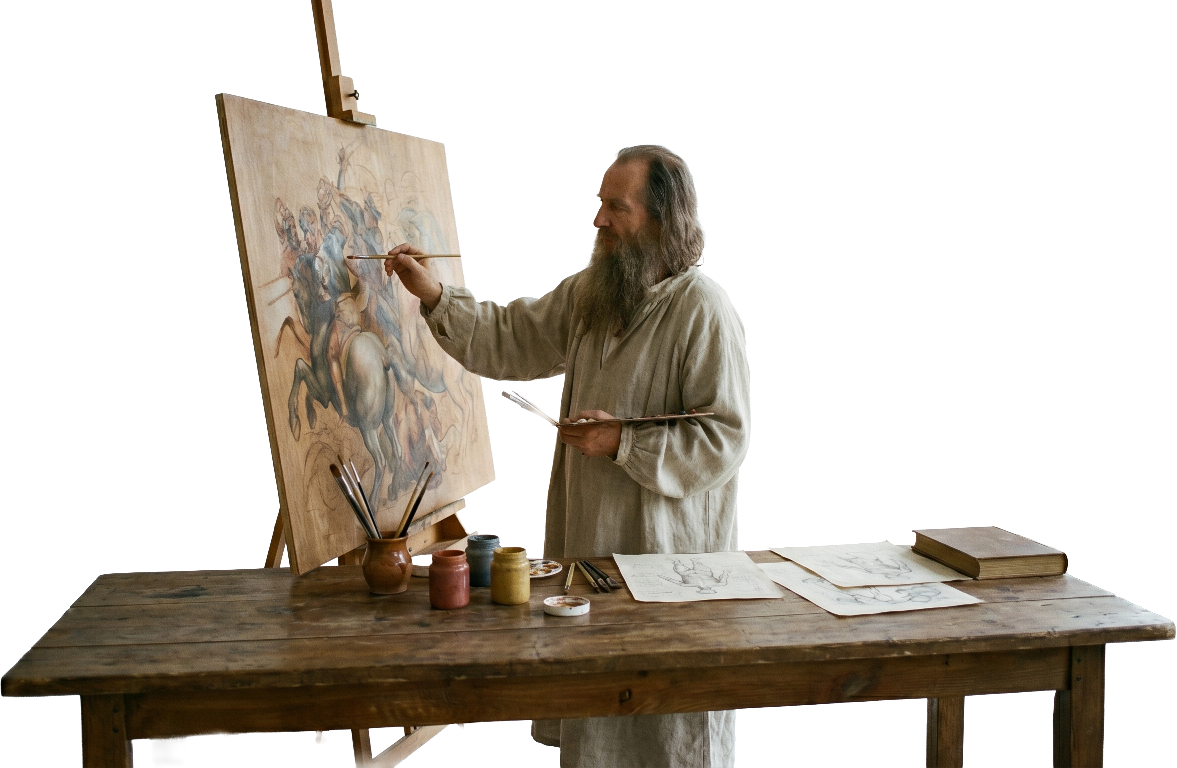 Renaissance artist crafting prompts